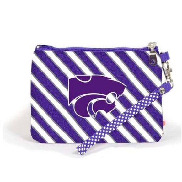 Kansas State Wildcats NCAA Striped Wristlet - Picture 2 of 3